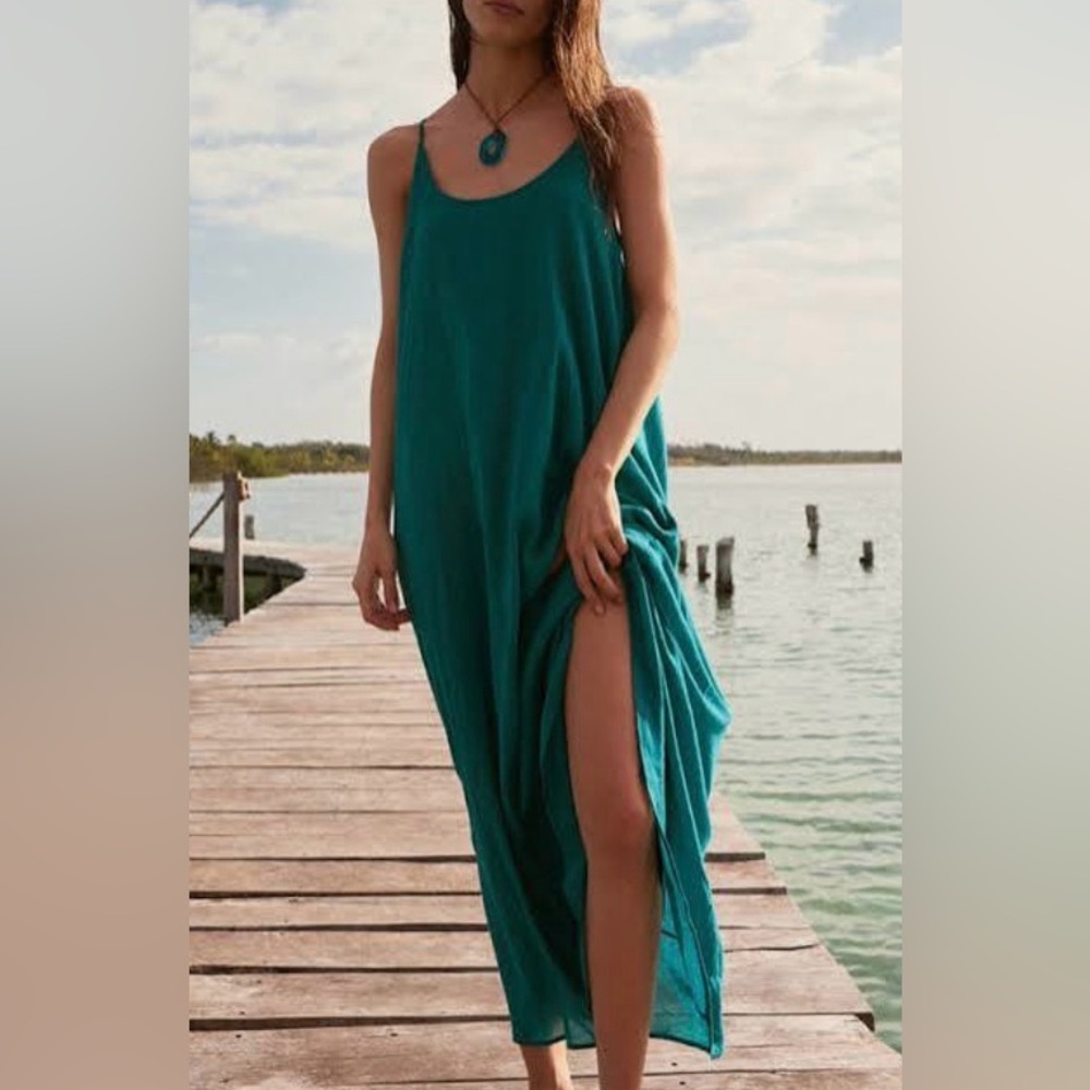 Z Supply Reed Maxi Dress size XS in Pacific Green